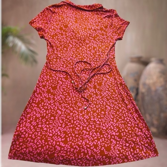 FREE PEOPLE Marseille Short Sleeve Adjustable Front Cut Out MiniDress NWT/LG - Picture 10 of 12